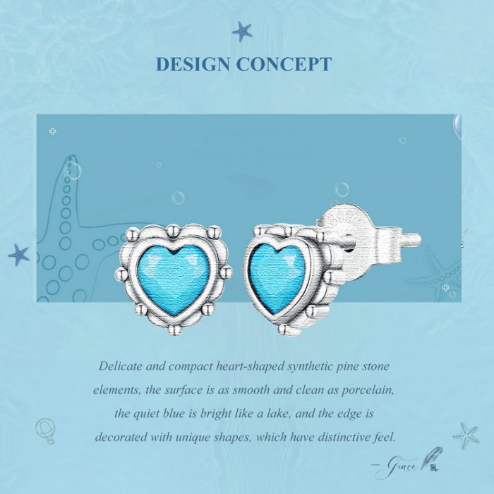 Cercei argint inimioare turcoaz [11]