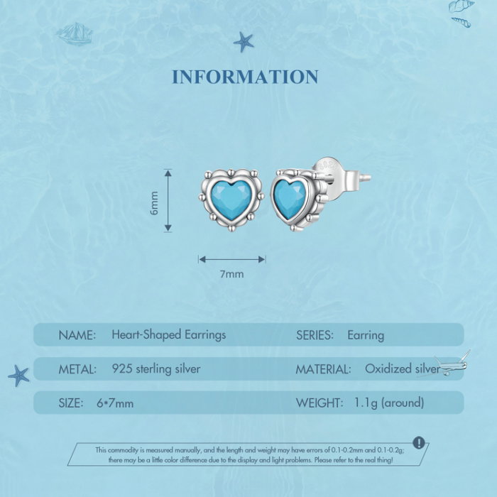 Cercei argint inimioare turcoaz [12]