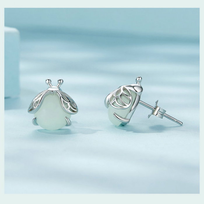 Cercei argint licurici fosforescenti [15]