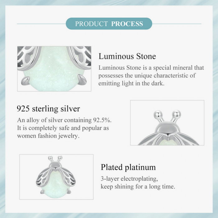 Cercei argint licurici fosforescenti [12]