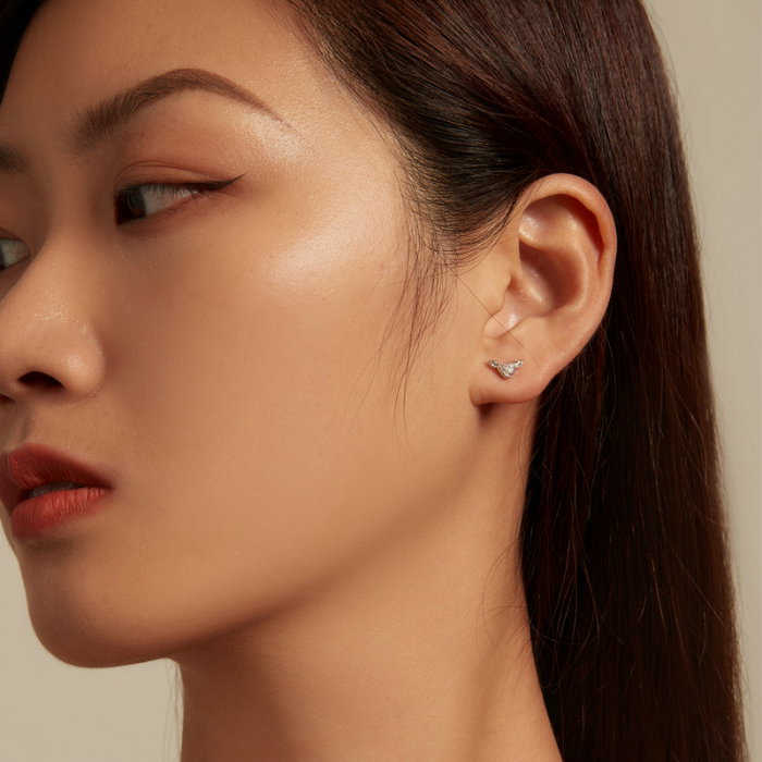 Cercei argint Love Wings cu zirconii [6]