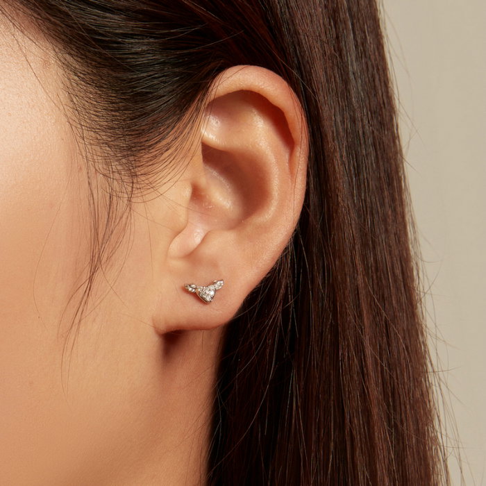 Cercei argint Love Wings cu zirconii [2]