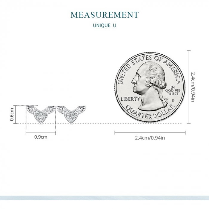 Cercei argint Love Wings cu zirconii [8]