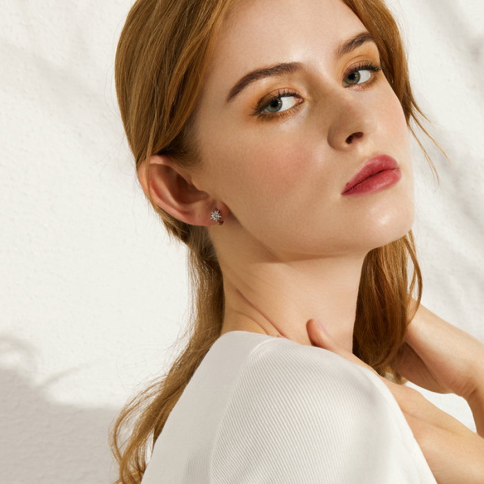 Cercei argint luna si stea placati cu rodiu [6]