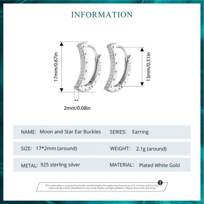 Cercei argint luna si stelele [12]