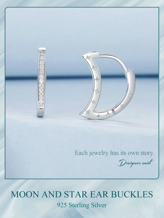 Cercei argint luna si stelele [14]