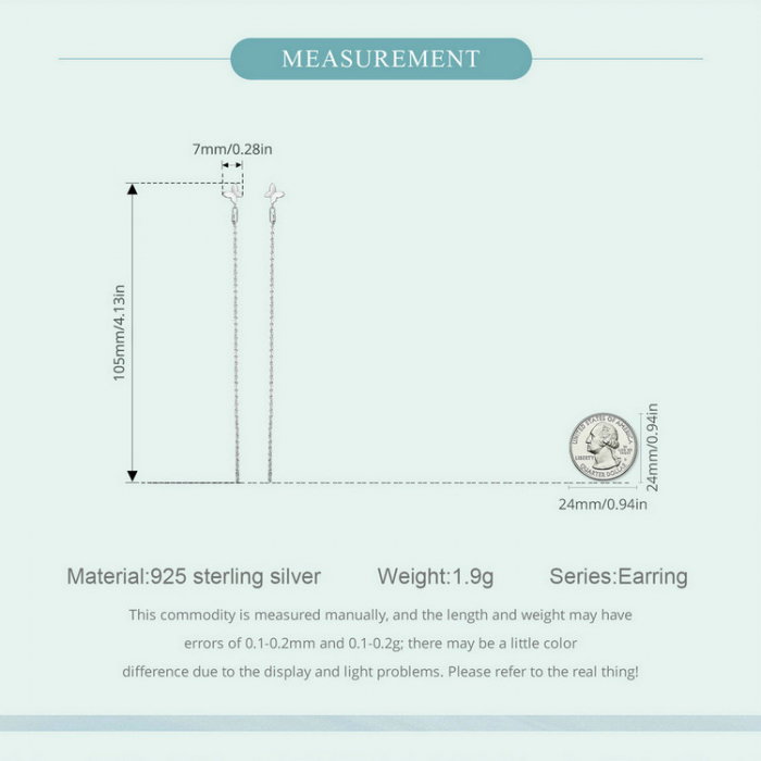 Cercei argint lungi cu fluturasi [9]