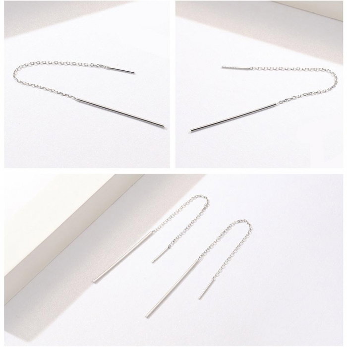 Cercei argint lungi cu lantisor [3]