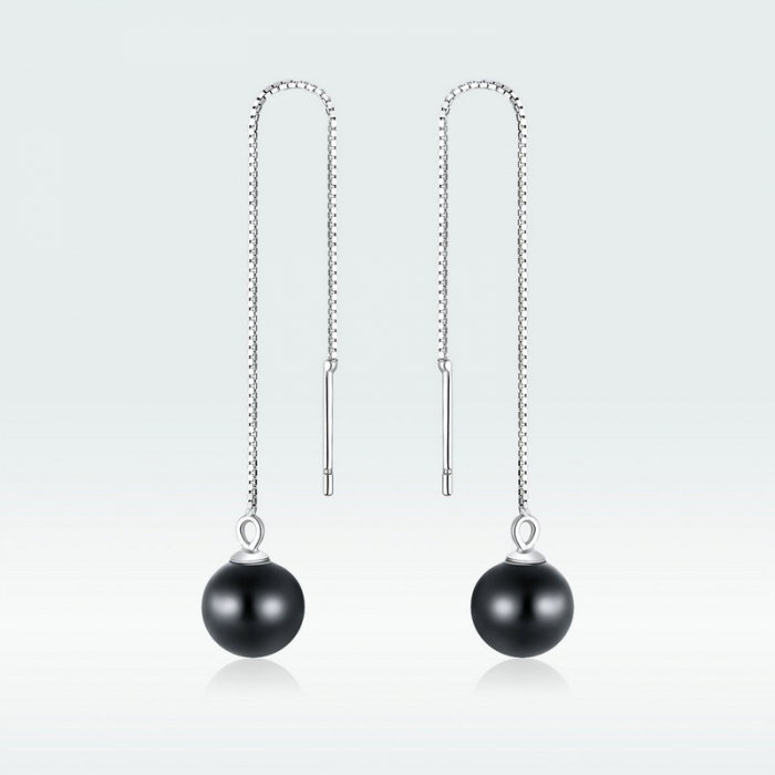 Cercei argint lungi cu margele [8]