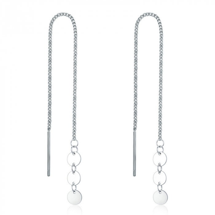 Cercei argint lungi cu paiete [1]