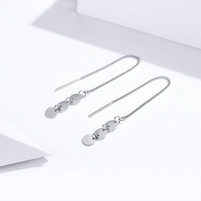 Cercei argint lungi cu paiete [3]