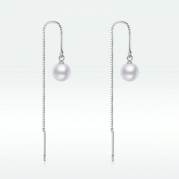 Cercei argint lungi cu perle [9]