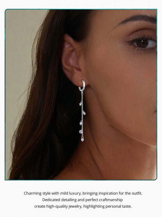 Cercei argint lungi cu zirconii [8]