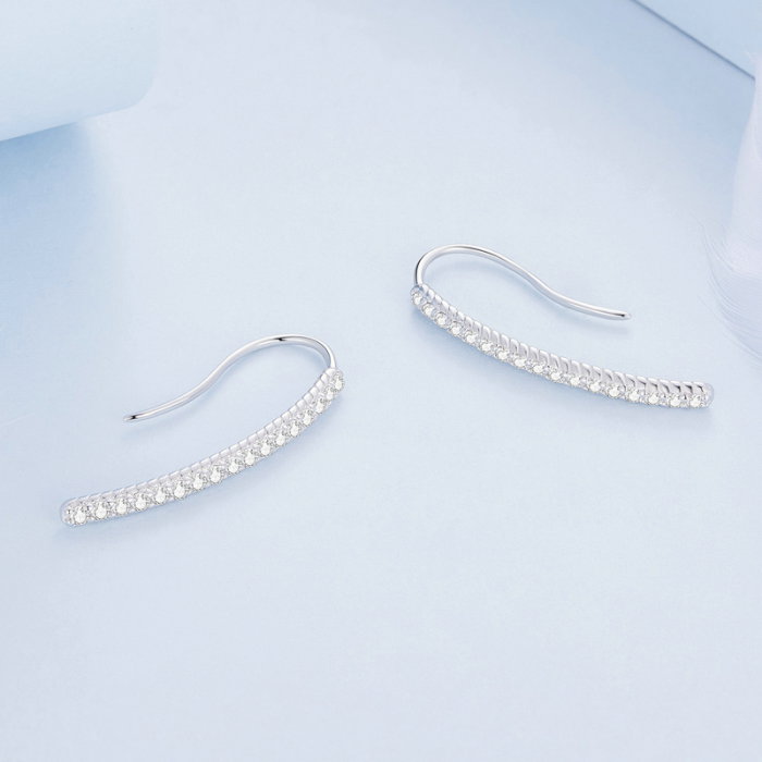 Cercei argint lungi cu zirconii [4]