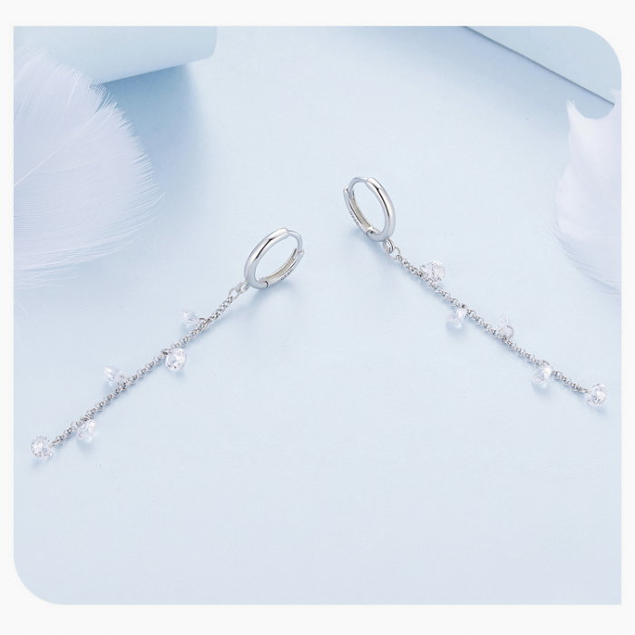 Cercei argint lungi cu zirconii [13]