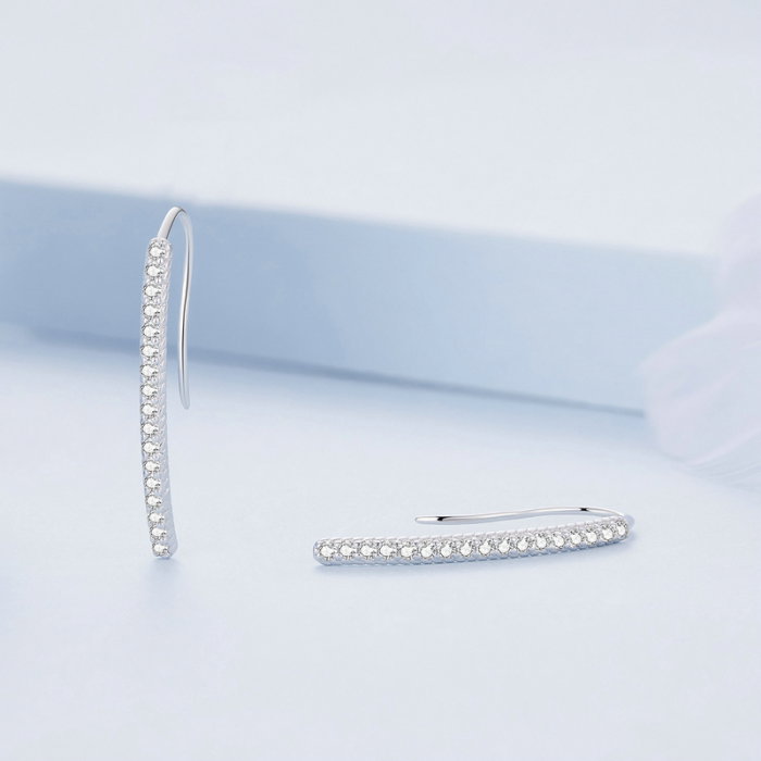 Cercei argint lungi cu zirconii [5]