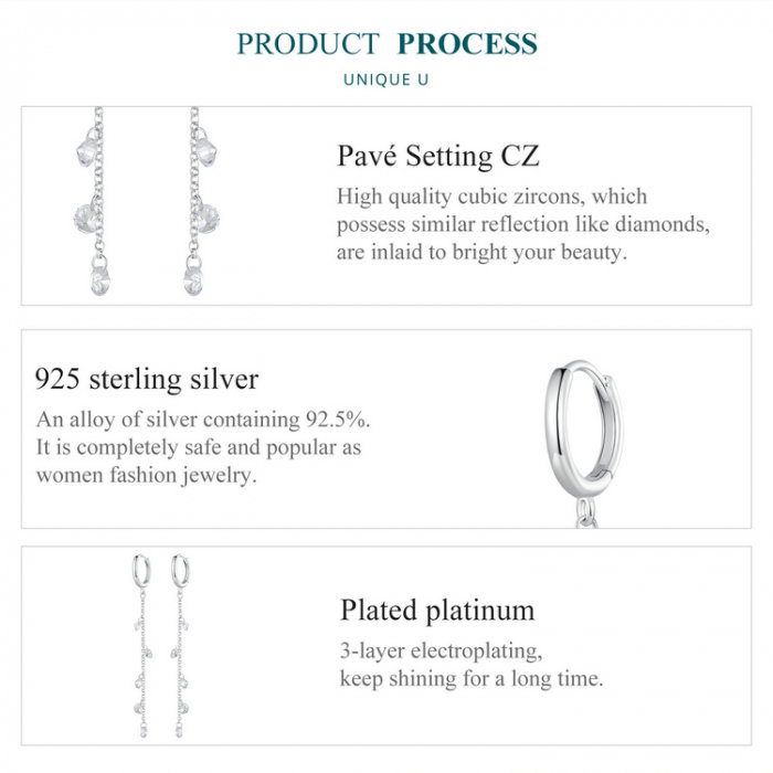 Cercei argint lungi cu zirconii [9]