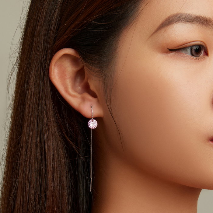 Cercei argint lungi cu zirconii [7]