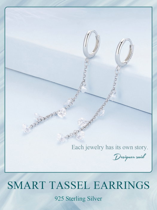 Cercei argint lungi cu zirconii [14]