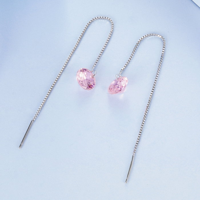 Cercei argint lungi cu zirconii [4]