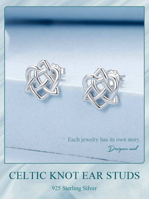 Cercei argint nod celtic [13]