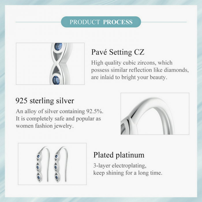 Cercei argint ochi de deochi [10]