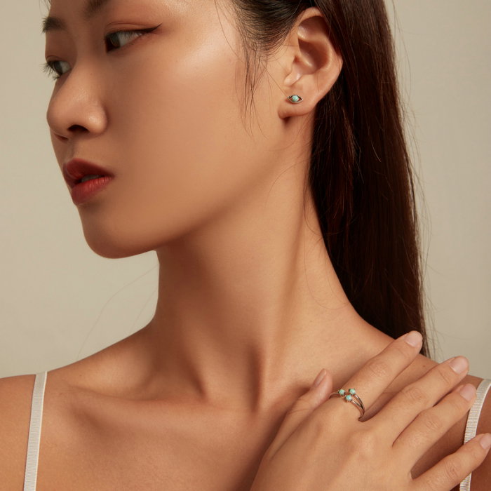 Cercei argint ochi de opal [11]