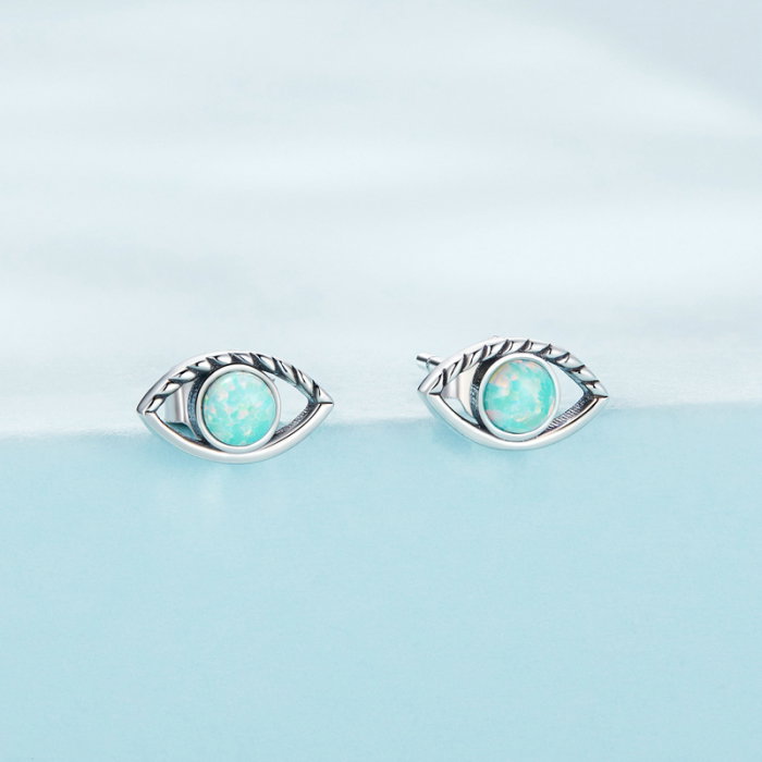Cercei argint ochi de opal [5]