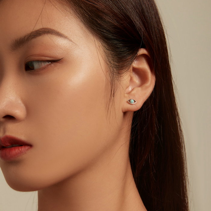 Cercei argint ochi de opal [7]