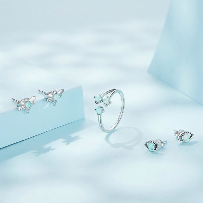 Cercei argint ochi de opal [13]