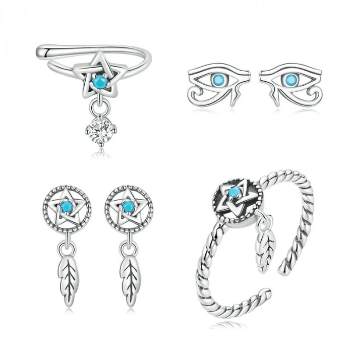 Cercei argint ochiul lui Horus [7]