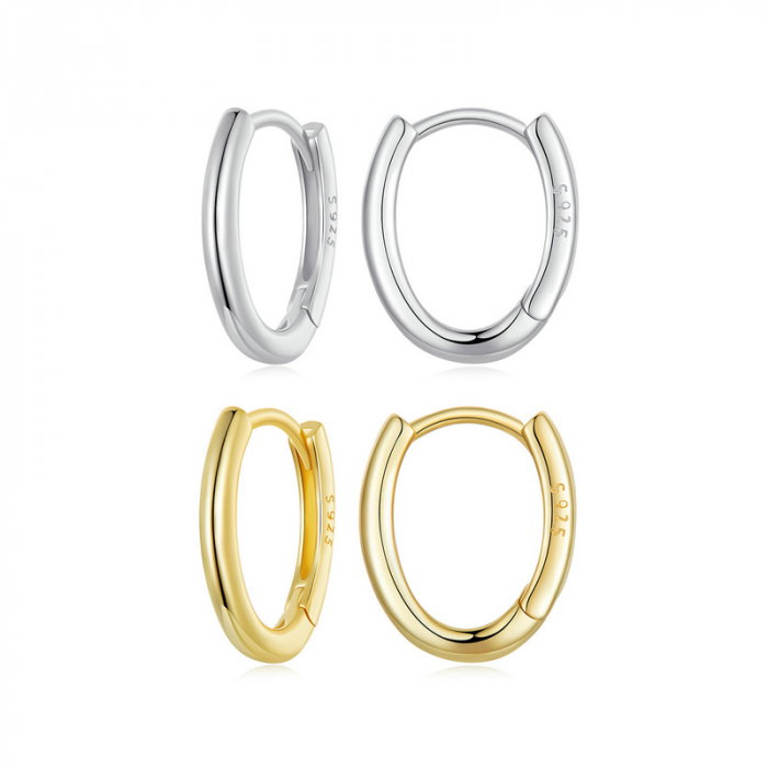 Cercei argint ovali simpli [15]