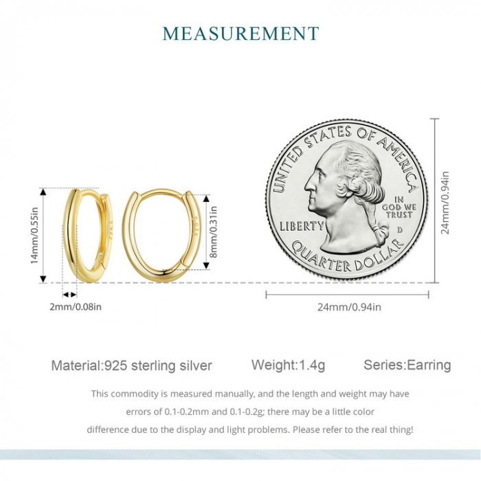 Cercei argint ovali simpli [20]