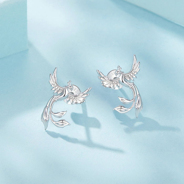 Cercei argint pasarea Phoenix [5]