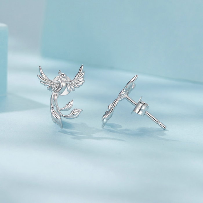 Cercei argint pasarea Phoenix [7]
