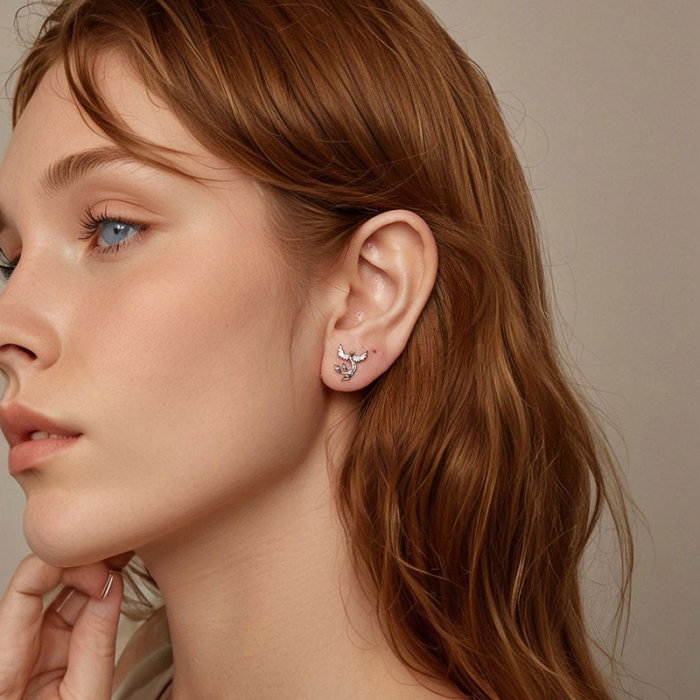 Cercei argint pasarea Phoenix [2]