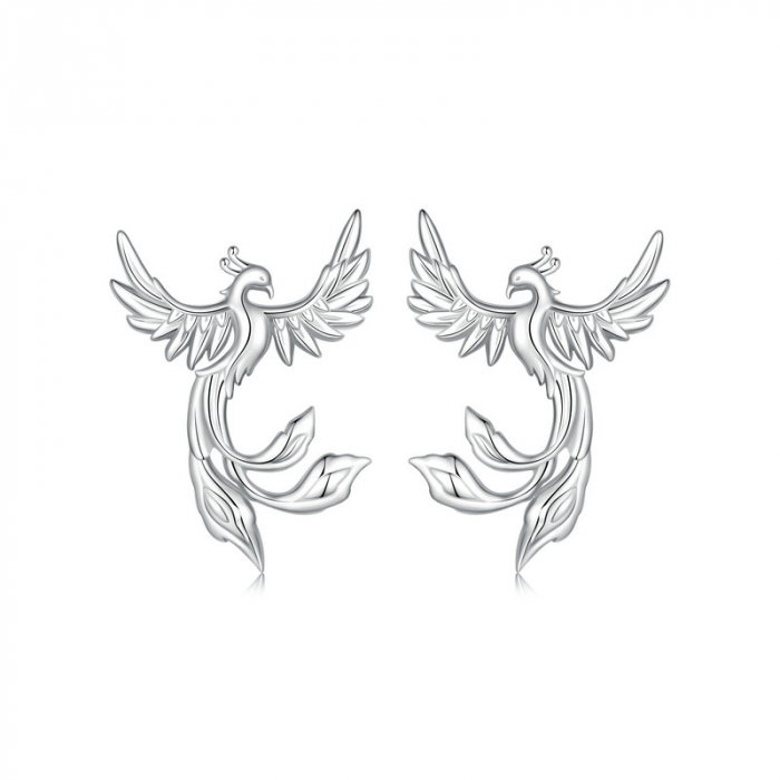 Cercei argint pasarea Phoenix [11]