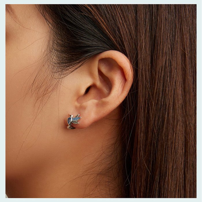 Cercei argint pasari colibri [8]