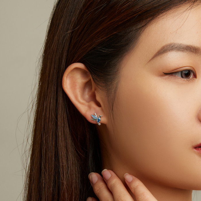 Cercei argint pasari colibri [2]