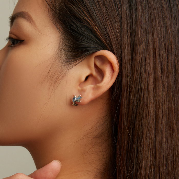 Cercei argint pasari colibri [4]