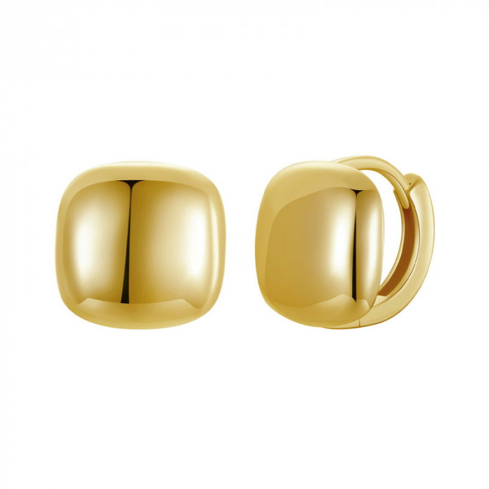 Cercei argint placati cu aur patrati [1]