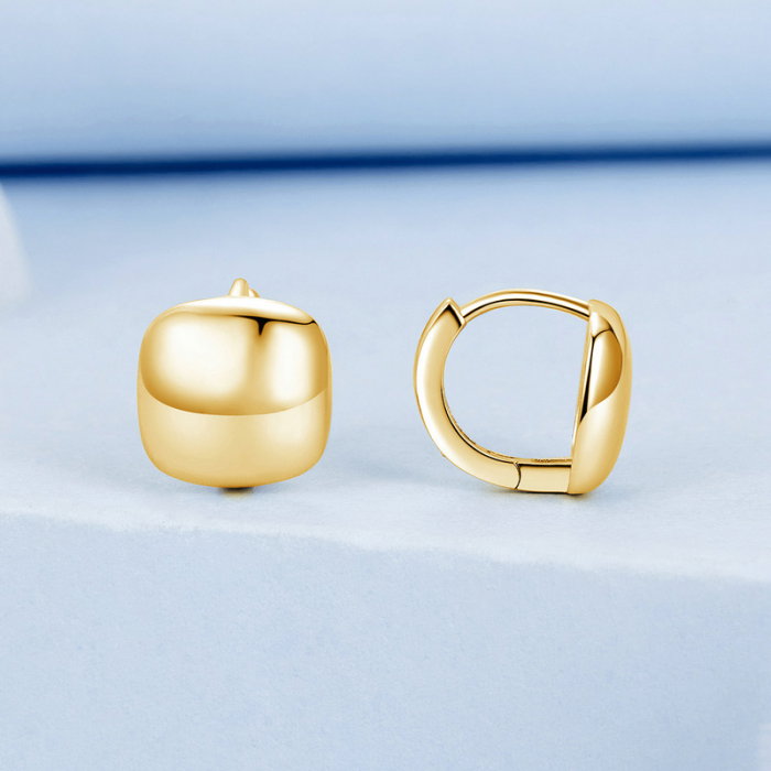 Cercei argint placati cu aur patrati [3]