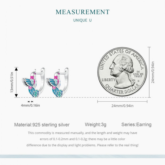 Cercei argint pescarus albastru [8]