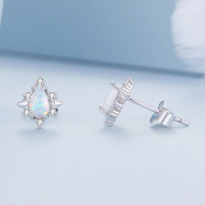 Cercei argint picatura de opal [5]