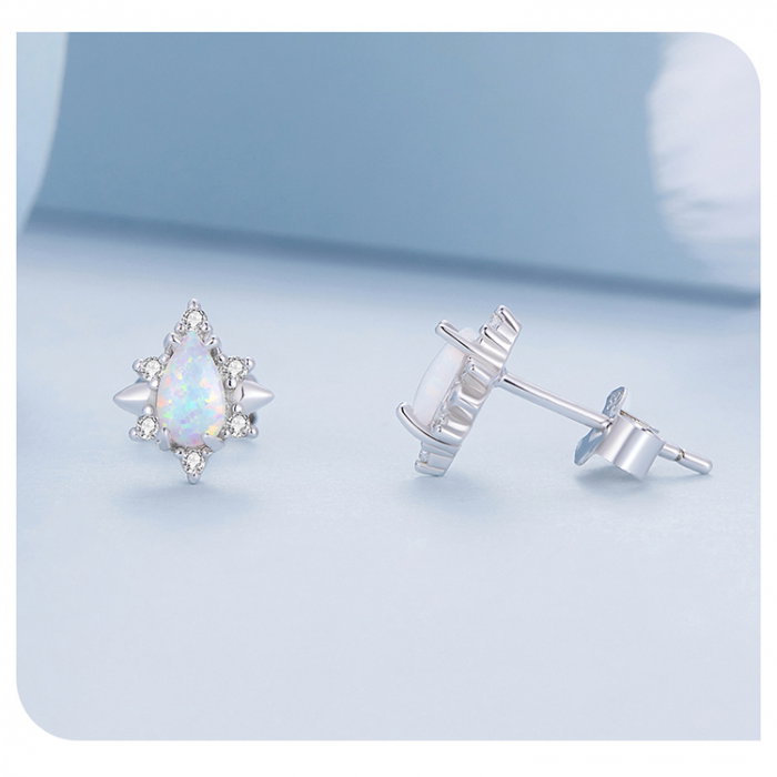 Cercei argint picatura de opal [9]