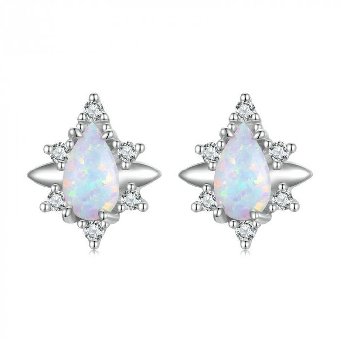 Cercei argint picatura de opal [1]