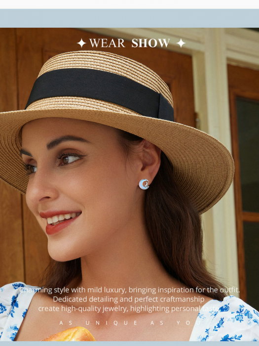 Cercei argint pisica si luna [11]