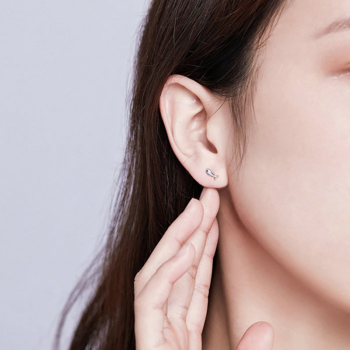 Cercei argint pisica si pestisor [3]