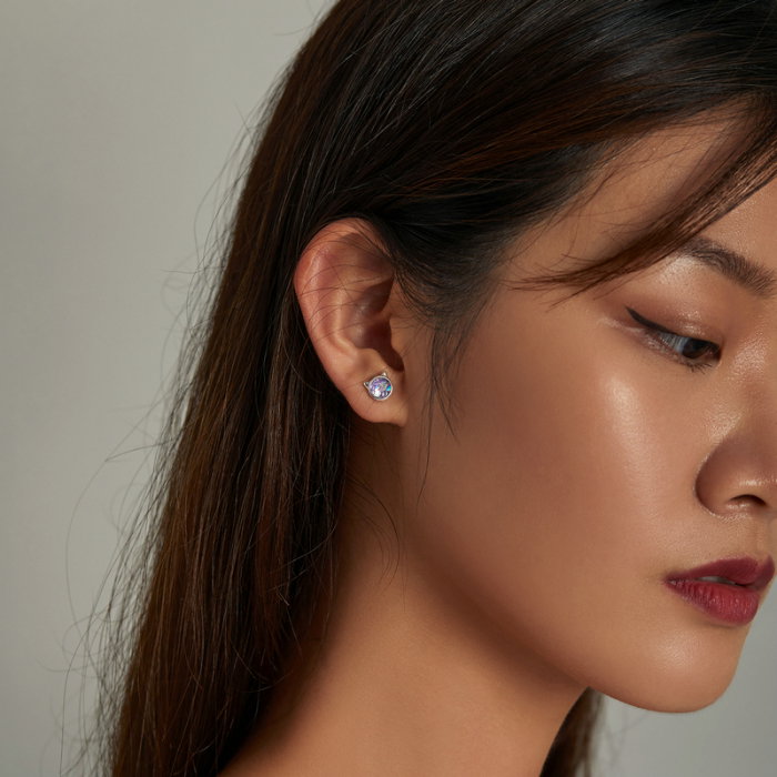 Cercei argint pisicuta cu solzi [5]