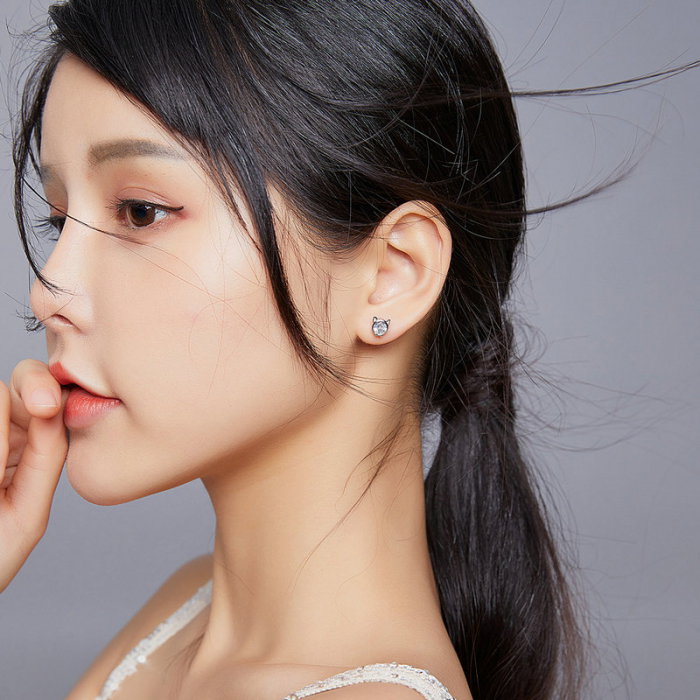 Cercei argint pisicute jucause [6]